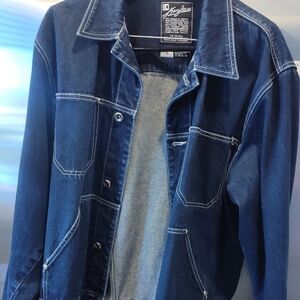 Lee Classic Blue Denim Jacket Size L